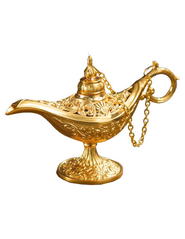 Lámpara de Aladino Vintage Dorada Wedhapy 11.5x4x7.5cm