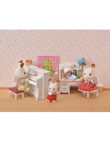 Conjunto de Piano y Escritorio Calico Critters - 20 Piezas