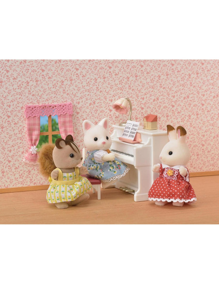 Conjunto de Piano y Escritorio Calico Critters - 20 Piezas
