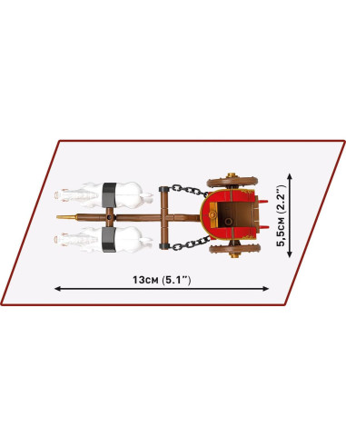 Carro Romano COBI 20069 con 93 piezas y 2 caballos