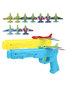 Paquete de 12 Juguetes Lanzadores de Aviones Manmel