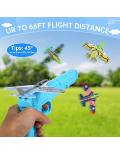 Paquete de 12 Juguetes Lanzadores de Aviones Manmel 2