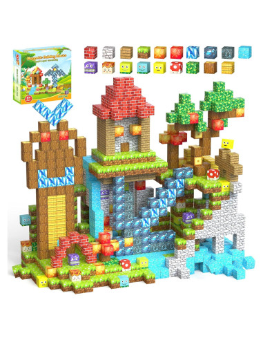 Juego de Bloques Magnéticos 200PCS - Juguetes Sensoriales para Niños