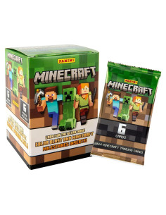 Caja de Blaster Panini Minecraft - 36 Tarjetas Coleccionables