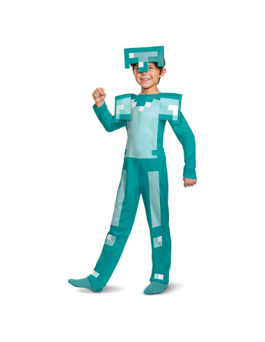 Disfraz Oficial de Armadura de Minecraft para Niños 4-6 Años