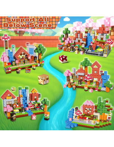 300 Piezas Bloques Magnéticos Magneverse para Niños 3+