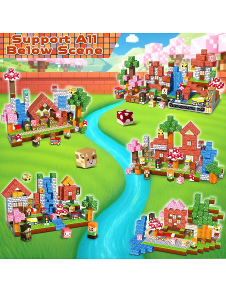 300 Piezas Bloques Magnéticos Magneverse para Niños 3+