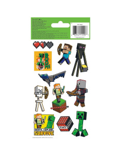 Paquete de Stickers Holográficos Minecraft Trends International 2