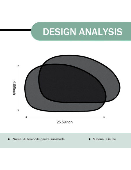 Sombra Universal para Ventana de Auto Zikefest ZIK2FT 65x38cm Sombra Universal para Ventana de Auto Zikefest ZIK2FT 65x38cm