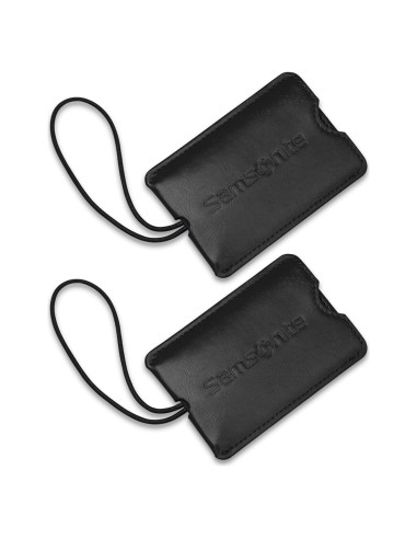 Etiquetas de ID de vinilo Samsonite - 2 paquetes, negro
