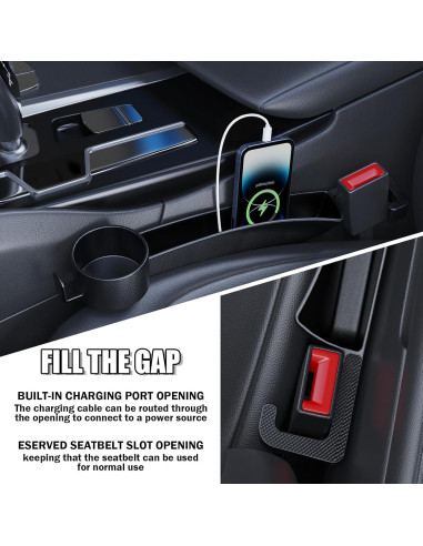 Organizador de Espacio entre Asientos de Coche VKQTS 2PCS