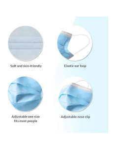 Mascarillas Desechables Hygenix Nivel 3 - 50 Pcs Filtración 98% 2