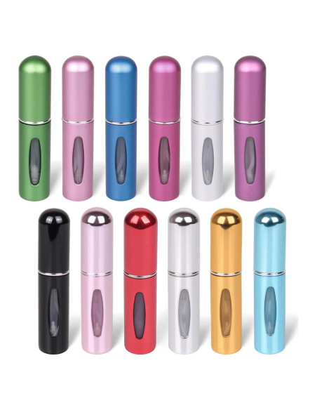 12 Botellas Atomizadoras de Perfume Recargables 5ml Hongliang