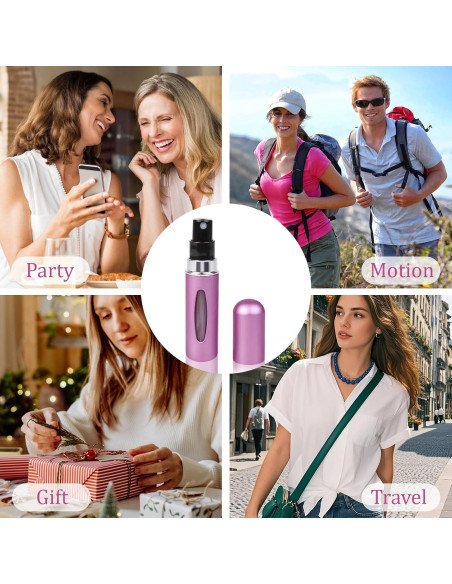 12 Botellas Atomizadoras de Perfume Recargables 5ml Hongliang