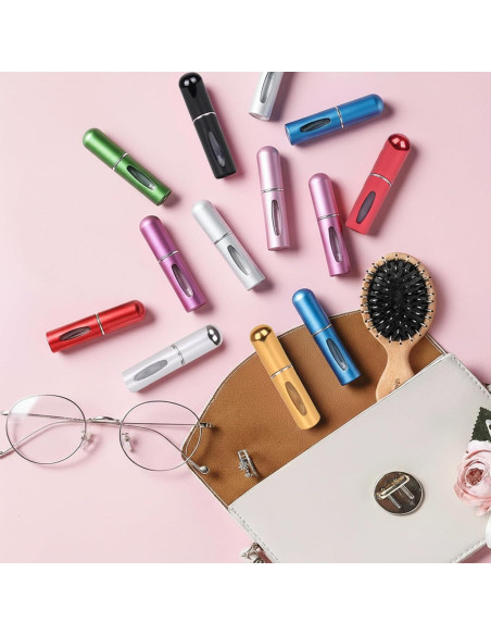 12 Botellas Atomizadoras de Perfume Recargables 5ml Hongliang