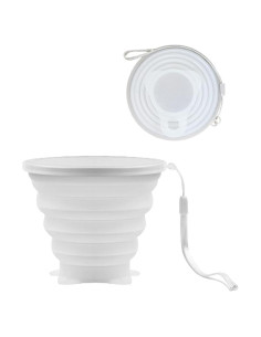 Taza Plegable de Silicona Intatikoo 250ml Reutilizable Transparente