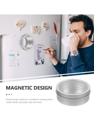 Lata Magnética para Especias DECHOUS - Acero Inoxidable 68g