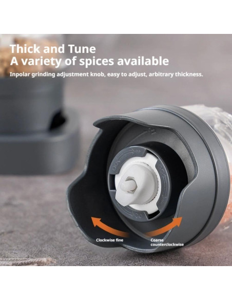 Juego de Molinillos Eléctricos de Sal y Pimienta Genérico 100 ml