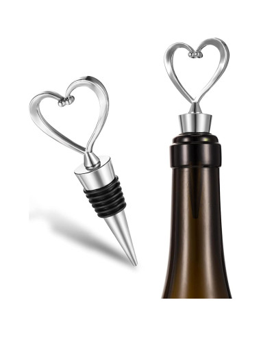 50 Tapones de Vino Corazón Boao con Bolsas Doradas 1.6kg