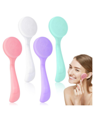 Juego de 4 cepillos faciales de silicona Shuibao - Limpieza profunda