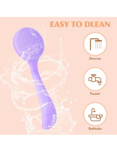 Juego de 4 cepillos faciales de silicona Shuibao - Limpieza profunda