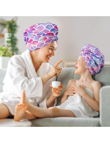 Toalla de Microfibra para Cabello MADHOLLY Sirena 2Pack