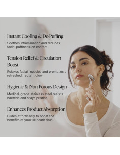 Rodillo Facial de Acero Inoxidable TALOVA - Antienvejecimiento 2