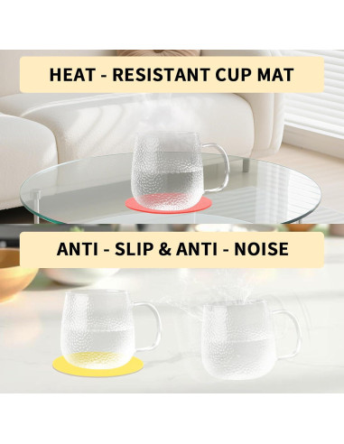 Paquete de 4 almohadillas de silicona antideslizantes Cuxnoo