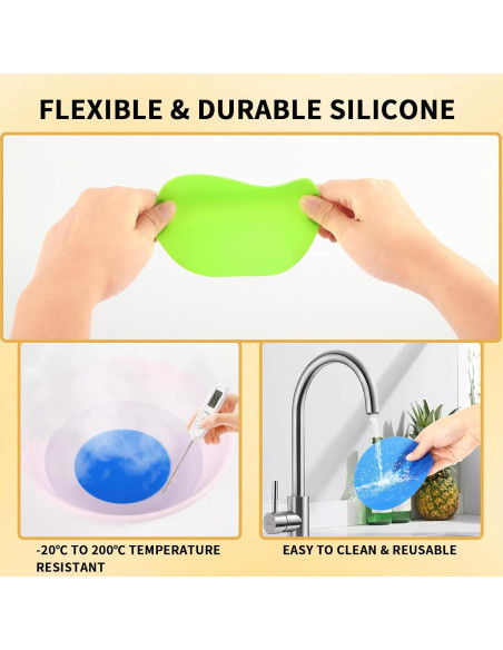 Paquete de 4 almohadillas de silicona antideslizantes Cuxnoo