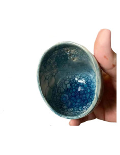 Tazón Deshojador de Hierbas Cerámica TFYYDS Azul 2 Piezas