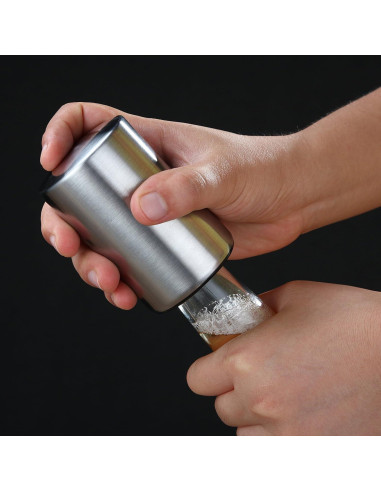 Abrebotellas Automático HQY de Acero Inoxidable - Fácil Uso