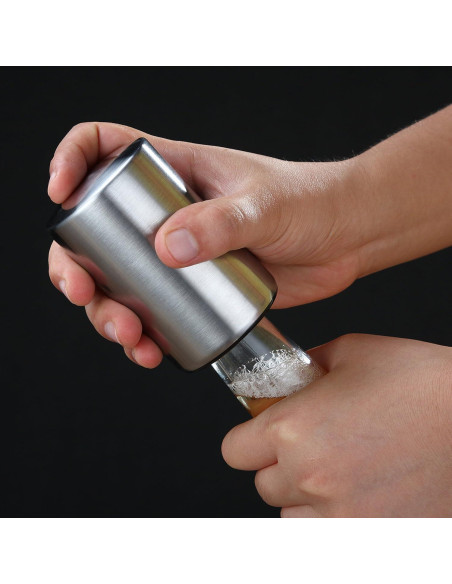 Abrebotellas Automático HQY de Acero Inoxidable - Fácil Uso