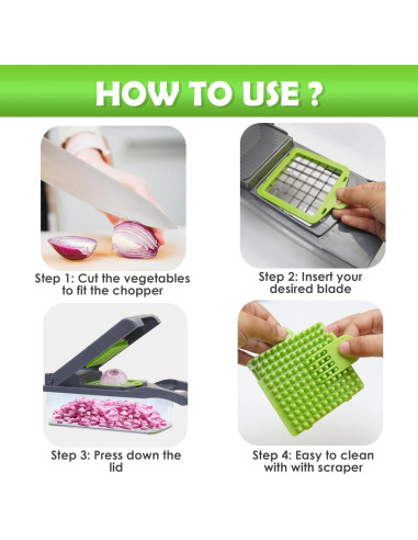 Cortador de Verduras Multifuncional ZESTYWARE VC-001 16 en 1