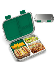 Caja de Almuerzo Bento Acero Inoxidable BOSEDSANG 1200ml Verde