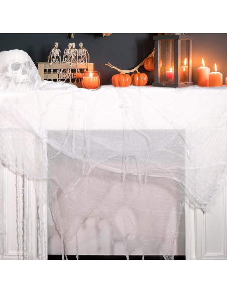 Tela Espeluznante Halloween ZYP 1041 x 203 cm Color Blanco Tela Espeluznante Halloween ZYP 1041 x 203 cm Color Blanco