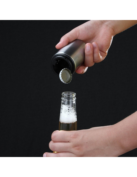 Abrebotellas Automático HQY de Acero Inoxidable - Fácil Uso