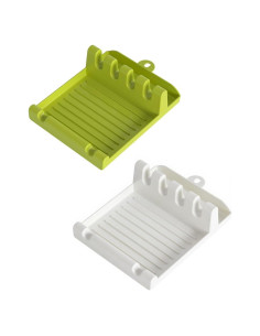 Soporte de Utensilios de Cocina UVBWS 2 Paquetes Verde y Blanco