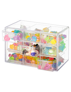 Organizador de Cajones FEXIA 9 Compartimentos Plástico Transparente