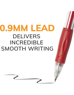 Lápices Mecánicos BIC Velocity 0.9mm Coloridos con Borradores - Paquete de 12 2