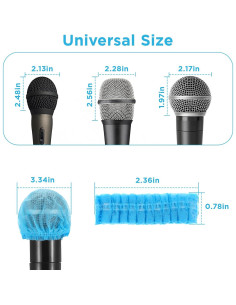 400 Fundas Desechables para Micrófono Tela No Tejida - Higiene 2