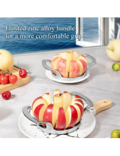Cortador y Descorazonador de Manzanas LIVSGNISTA 12 Cuchillas Acero Inoxidable 2