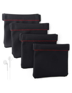 Bolsa de Almacenamiento para Auriculares Honbay 4PCS Negra