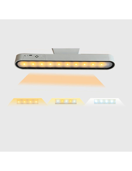 Luz de Libro Recargable N-LUCKTIDE con 3 Temperaturas de Color