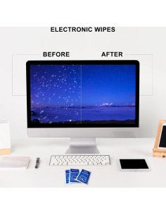 Toallitas Limpiadoras de Pantallas Cadith - 40PCS 20.32x17.78cm 2