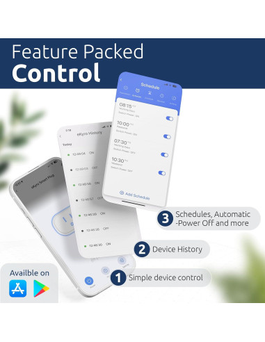 Enchufe Inteligente eKyro 15A 1800W Control Remoto WiFi