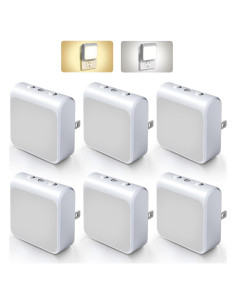 Paquete de 6 luces nocturnas LED IINVGOOD regulables 30-60lm