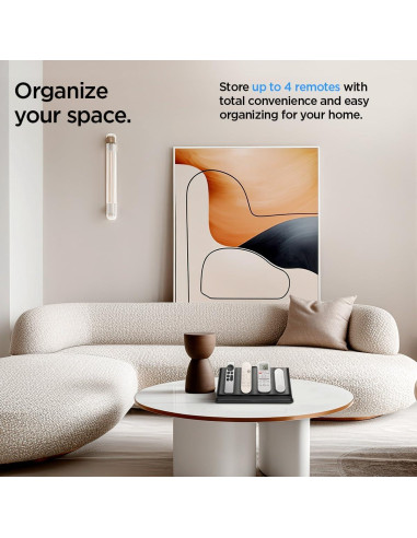 Soporte Organizador de Control Remoto Spigen Magnético PU Negro