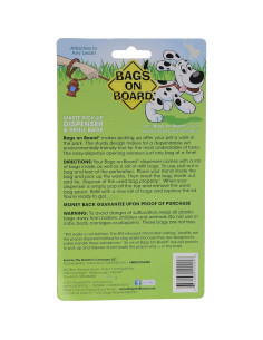 Dispensador de bolsas para desechos de perros Bags on Board rojo con 30 bolsas 2