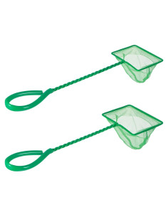 Set de 2 Redes de Acuario Nogeqi 7.6cm y 10.2cm Malla Fina