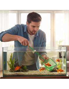 Set de 2 Redes de Acuario Nogeqi 7.6cm y 10.2cm Malla Fina 2